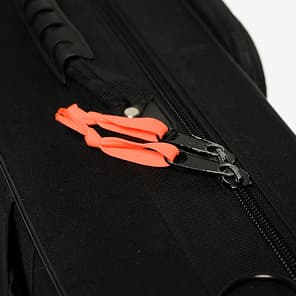 Bright laces make the zipper noticeable