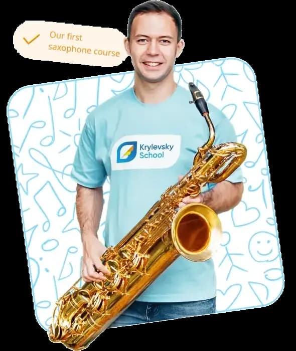 Evgeny Krylevsky with saxophone